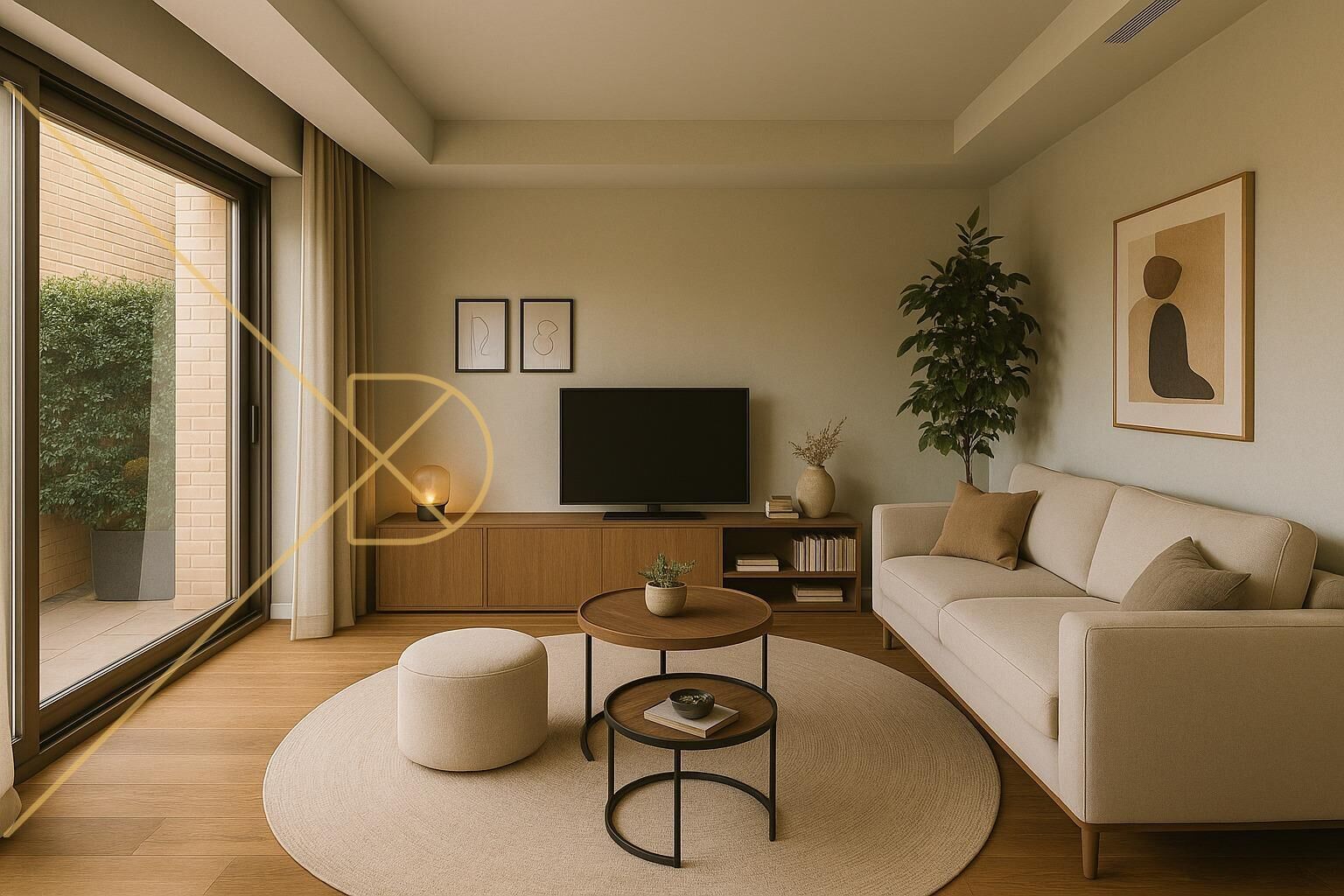 Sala d'estar de Casa o xalet en venda en  Barcelona Capital amb Aire condicionat, Calefacció i Jardí privat