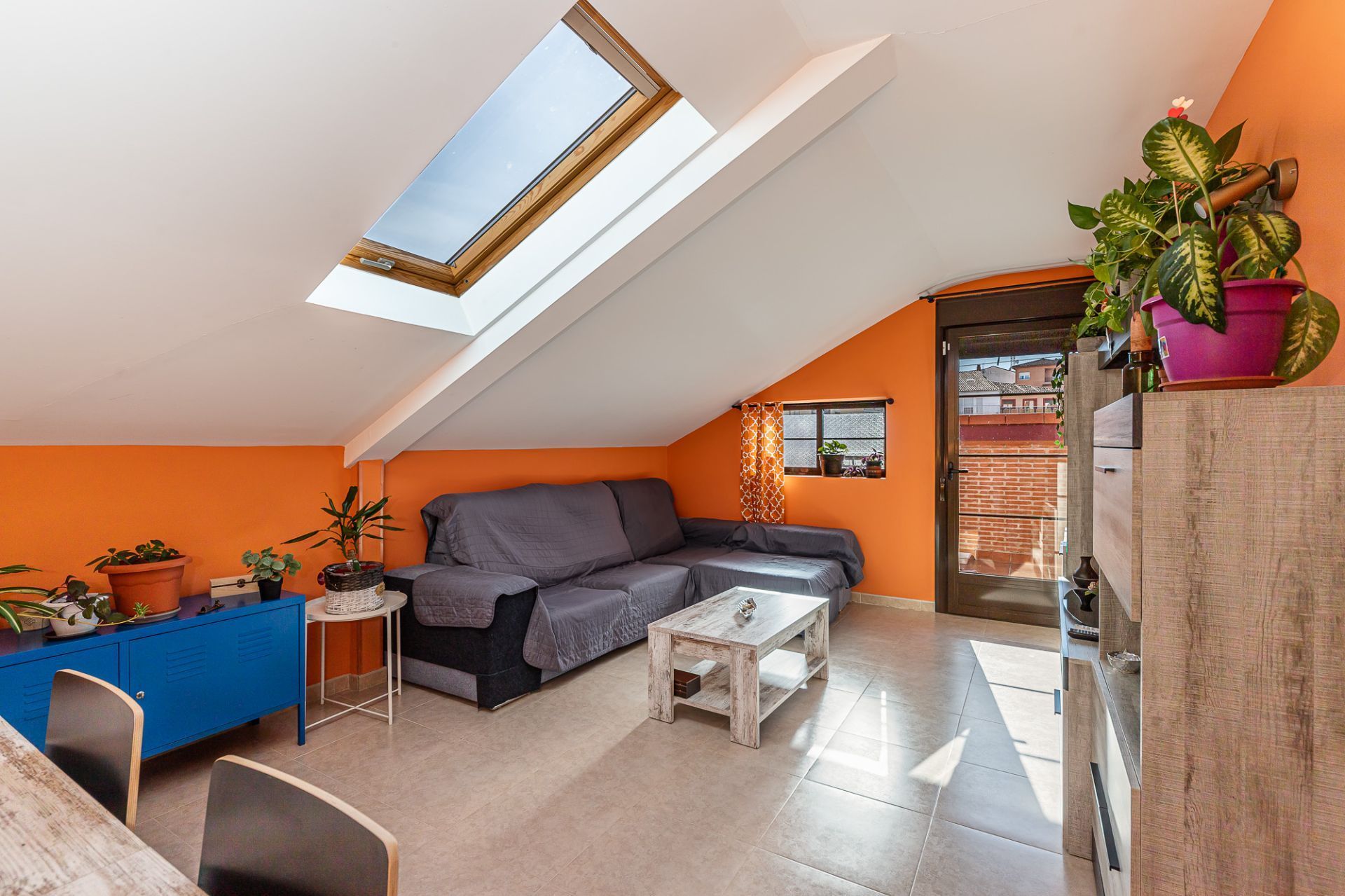 Living room of Attic for sale in Los Santos de la Humosa  with Air Conditioner, Heating and Terrace