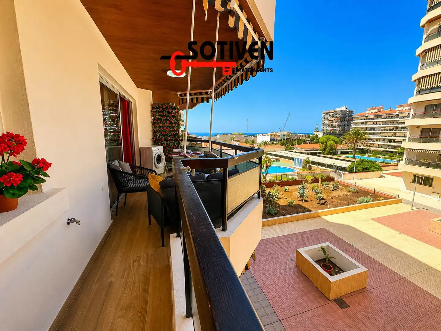 Terrace of Apartments for rent in Arona  with Terrace, Balcony and Community pool