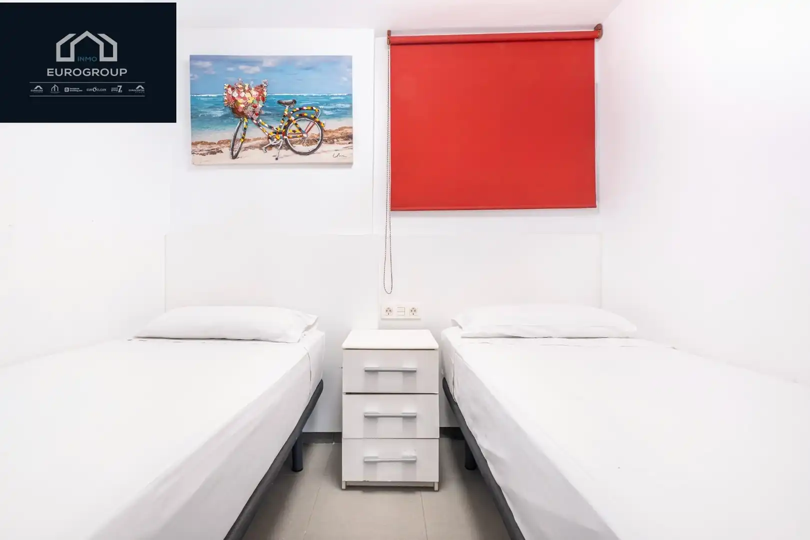 Bedroom of Apartments for rent in Benidorm  with Air Conditioner, Heating and Private garden