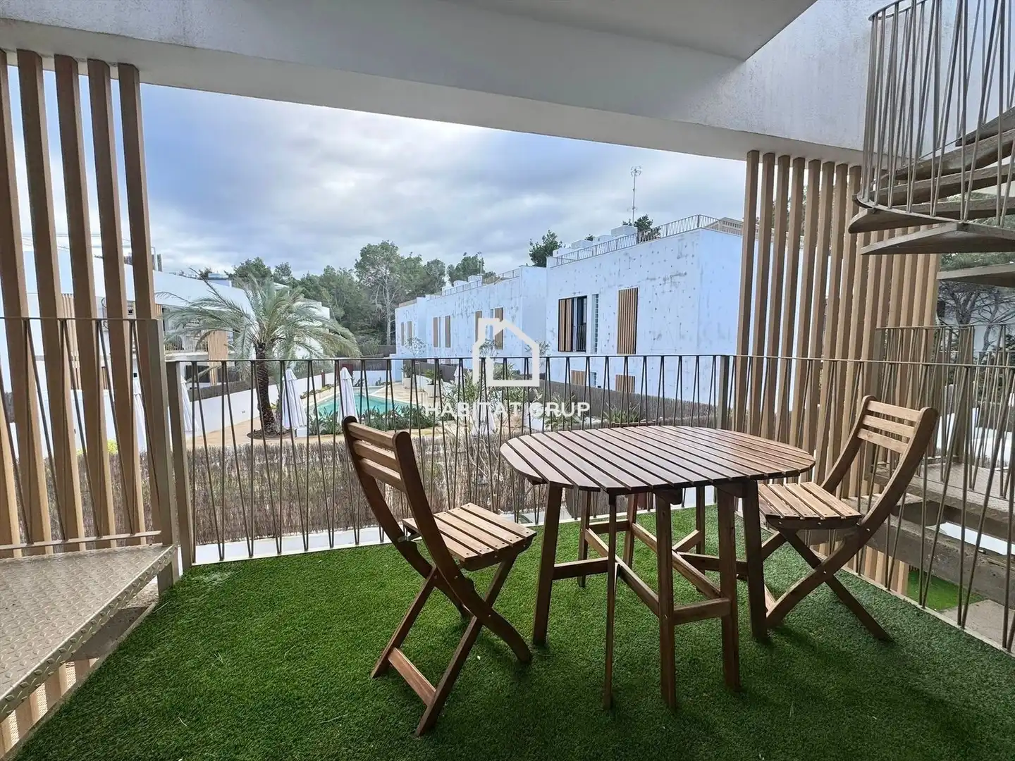 Terrace of Flat for rent in Sant Antoni de Portmany  with Air Conditioner, Heating and Terrace