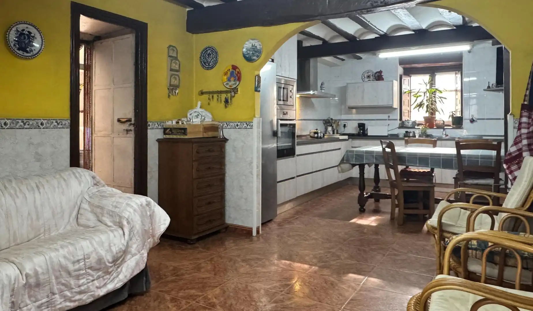 Cocina de Finca rústica en venta en Baños de Rioja con Calefacción, Jardín privado y Terraza