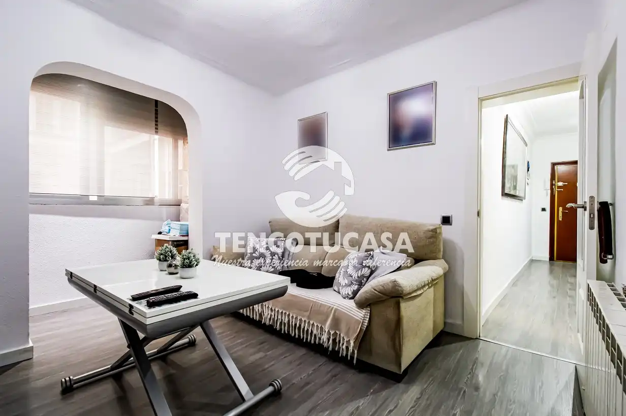 Sala de estar de Piso en venta en  Madrid Capital con Aire acondicionado, Calefacción y Amueblado