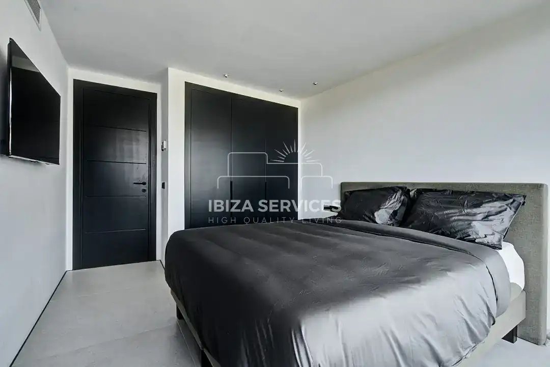 Dormitori de Casa o xalet de lloguer en Santa Eulària des Riu amb Aire condicionat, Jardí privat i Piscina