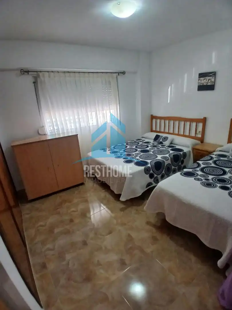 Bedroom of Flat for rent in Cullera  with Air Conditioner, Heating and Terrace