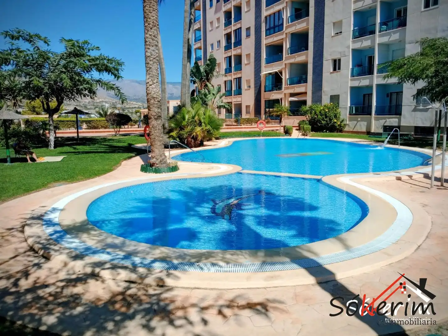 Piscina de Piso en venta en Villajoyosa / La Vila Joiosa con Aire acondicionado, Calefacción y Jardín privado