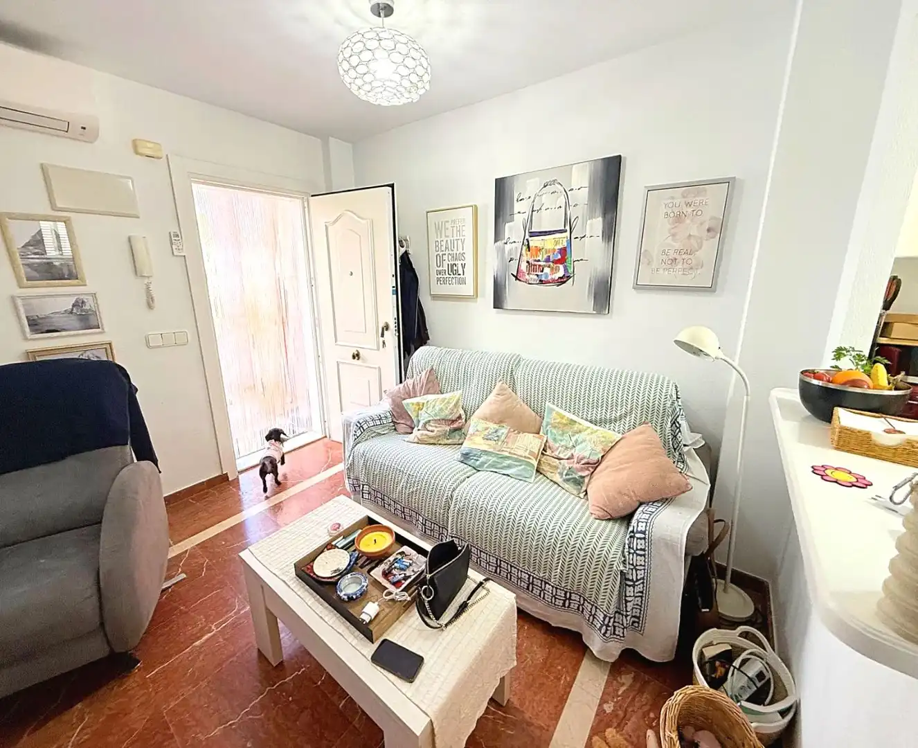 Sala d'estar de Casa o xalet en venda en Calpe / Calp amb Terrassa i Moblat