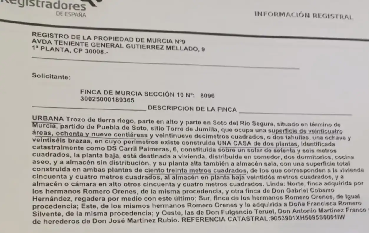 Jardín de Finca rústica en venta en Pedanías Oeste