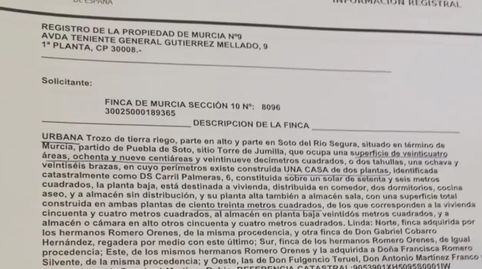 Foto 3 de Finca rústica en venta en Diseminado Carril Isidoros, 27, Aljucer, Murcia Capital