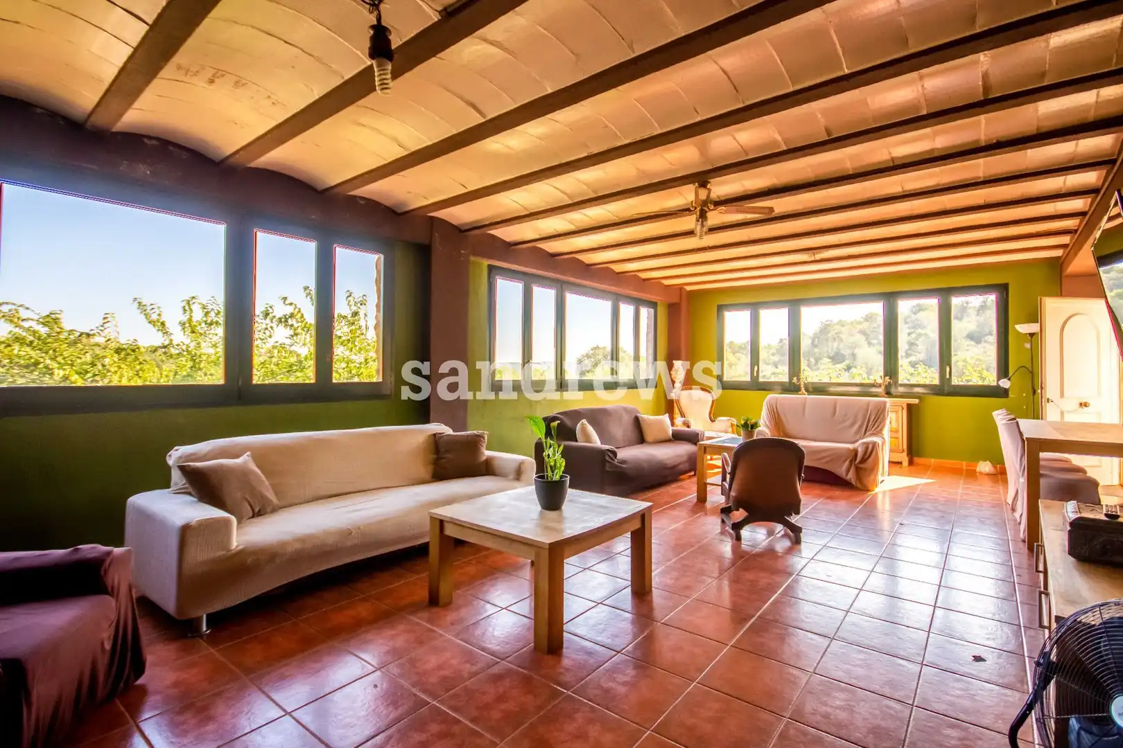 Living room of Country homes for sale in Cistella  with Air Conditioner, Private garden and Terrace