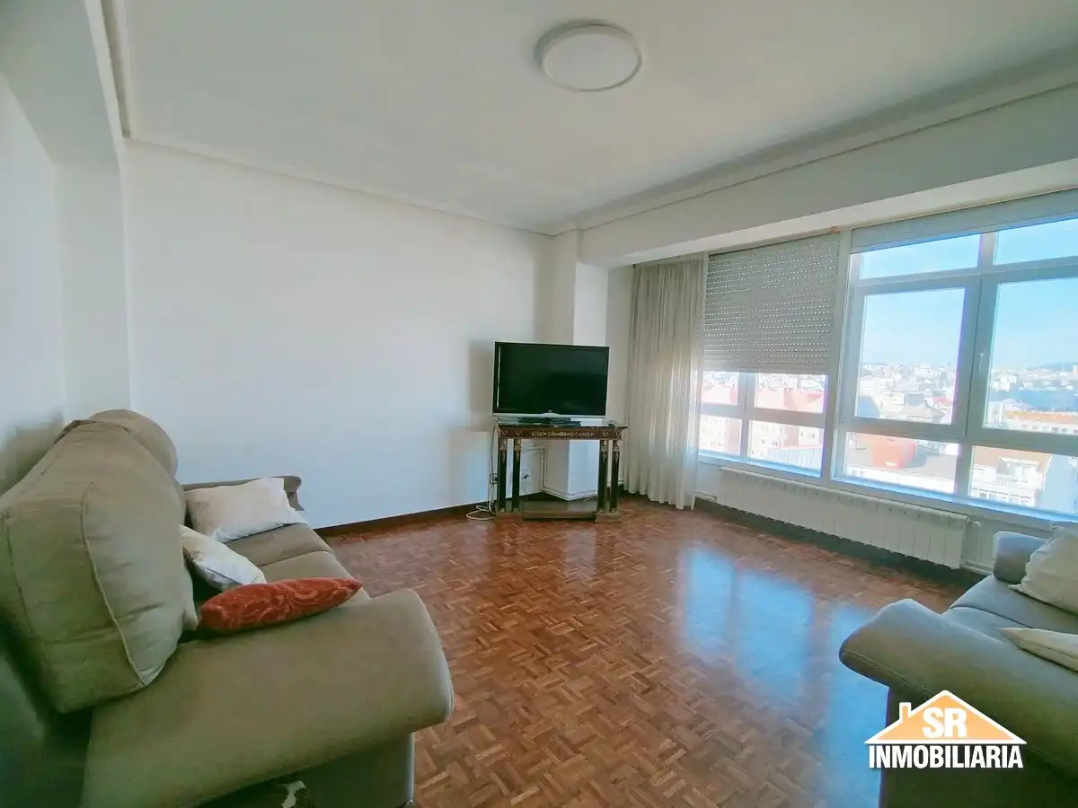 Sala de estar de Piso de alquiler en A Coruña Capital  con Calefacción, Amueblado y Horno