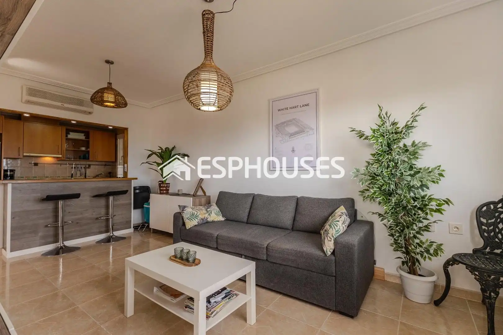Sala de estar de Apartamento en venta en Guardamar del Segura con Aire acondicionado, Terraza y Amueblado