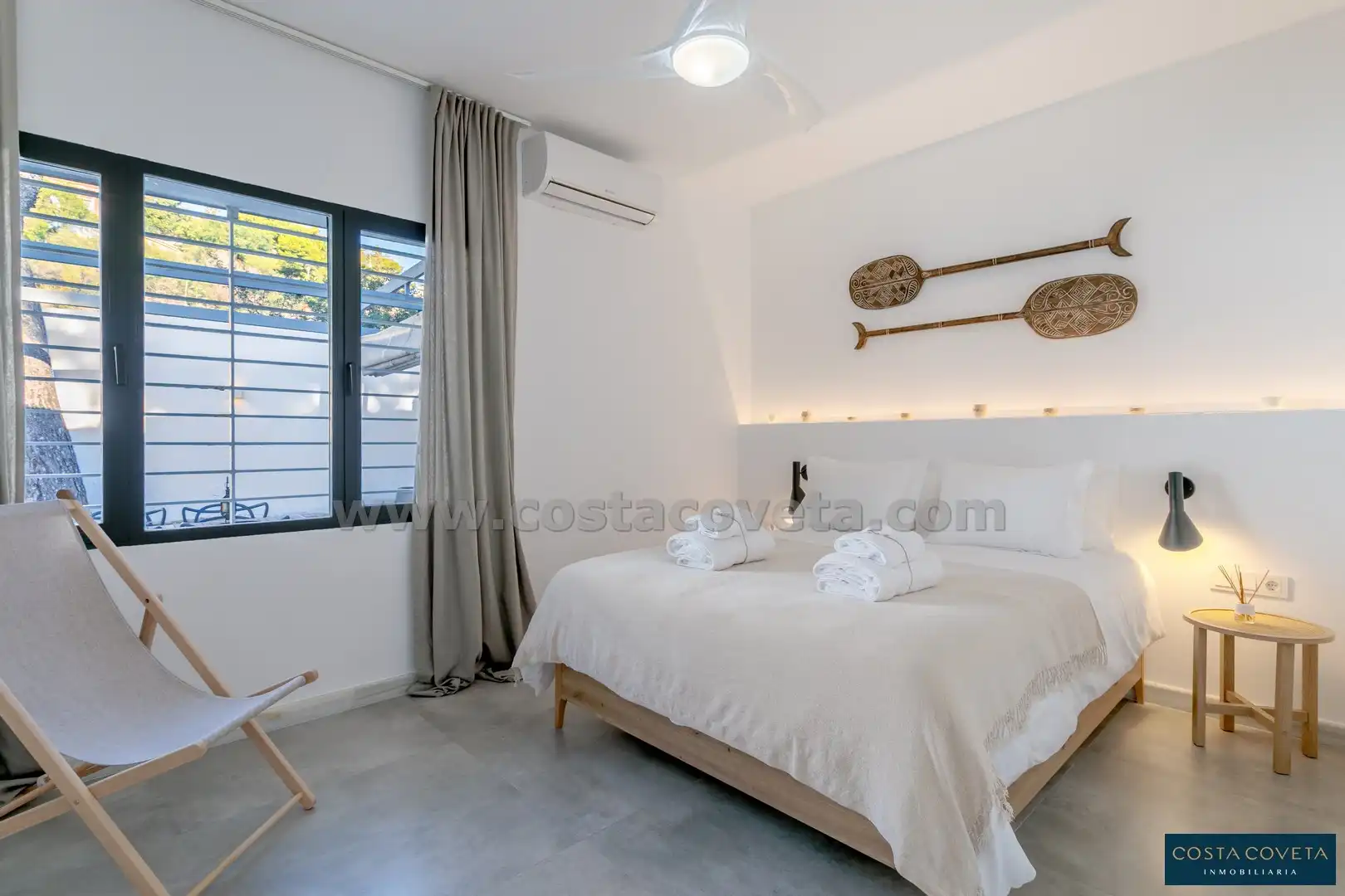 Dormitori de Casa o xalet en venda en El Campello amb Aire condicionat, Jardí privat i Terrassa