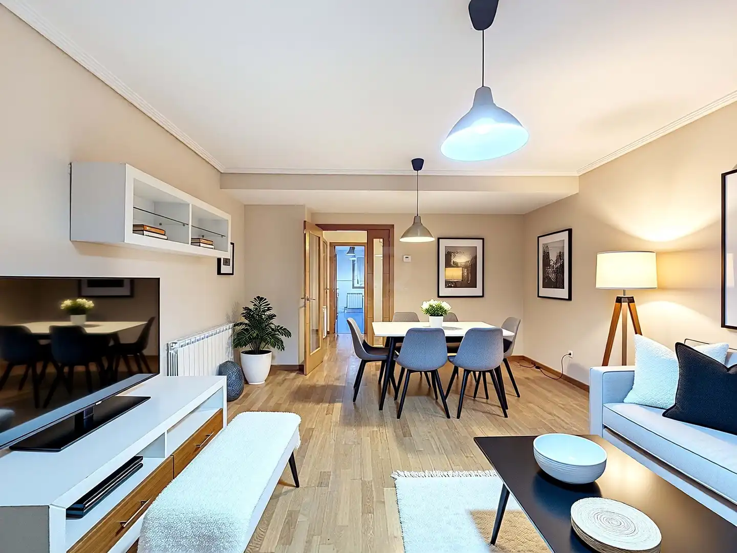 Wohnzimmer von Wohnung zum Verkauf in Vilagarcía de Arousa mit Terrasse und Schwimmbad