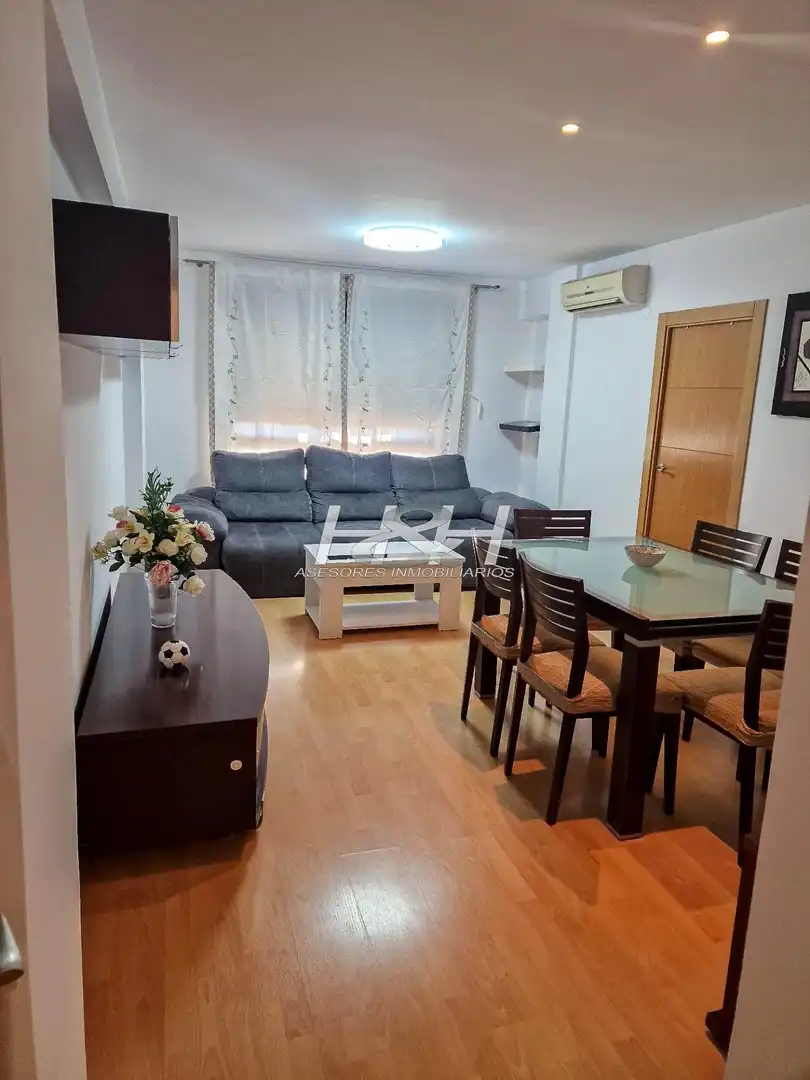 Living room of Flat for rent in Burjassot  with Air Conditioner, Storage room and Furnished