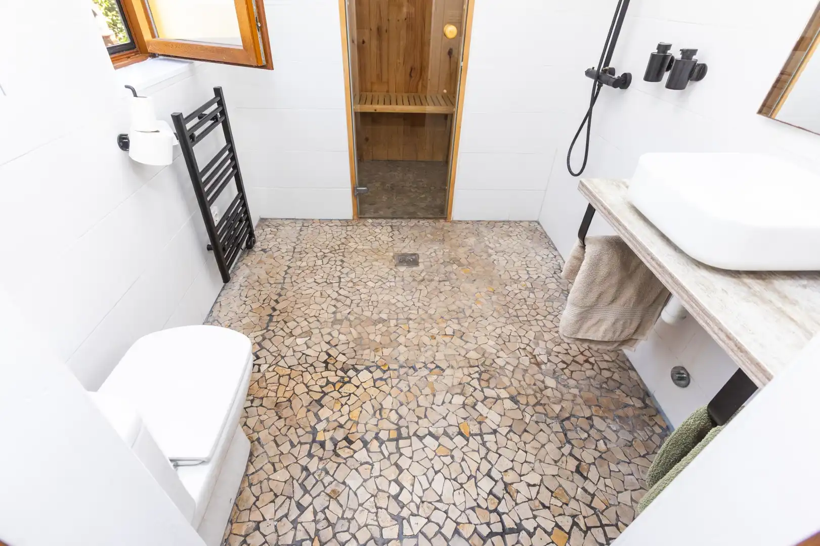 Badezimmer von Haus oder Chalet zum Verkauf in Benicasim / Benicàssim mit Klimaanlage, Privatgarten und Terrasse
