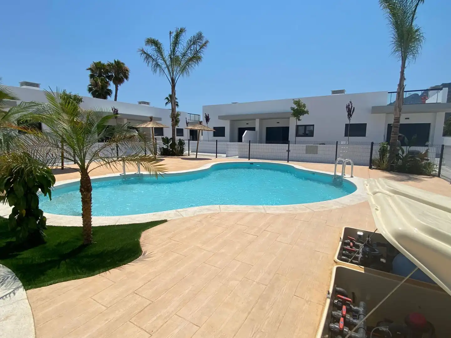 Swimming pool of Houses for sale in El Verger  with Air Conditioner, Private garden and Terrace