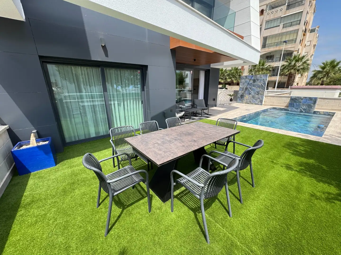 Terrace of Flat for sale in Guardamar del Segura  with Air Conditioner, Private garden and Terrace