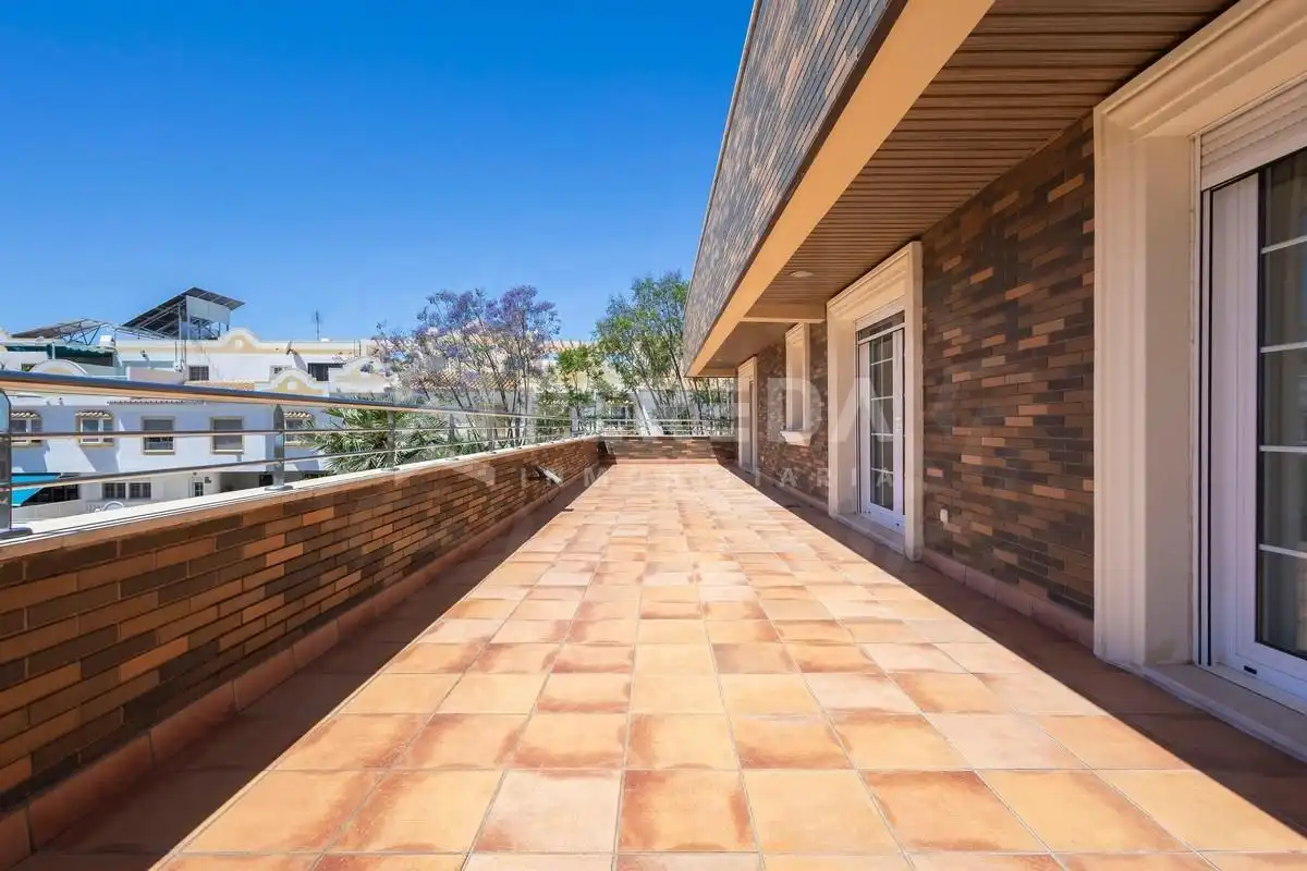 Terraza de Casa o chalet en venta en Roquetas de Mar con Aire acondicionado, Jardín privado y Piscina