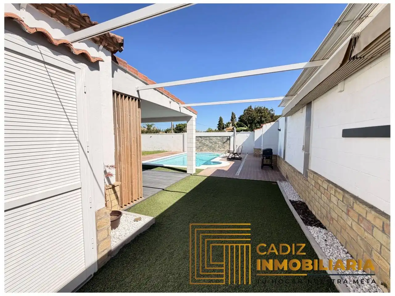 Jardí de Finca rústica en venda en Chiclana de la Frontera amb Aire condicionat, Jardí privat i Terrassa