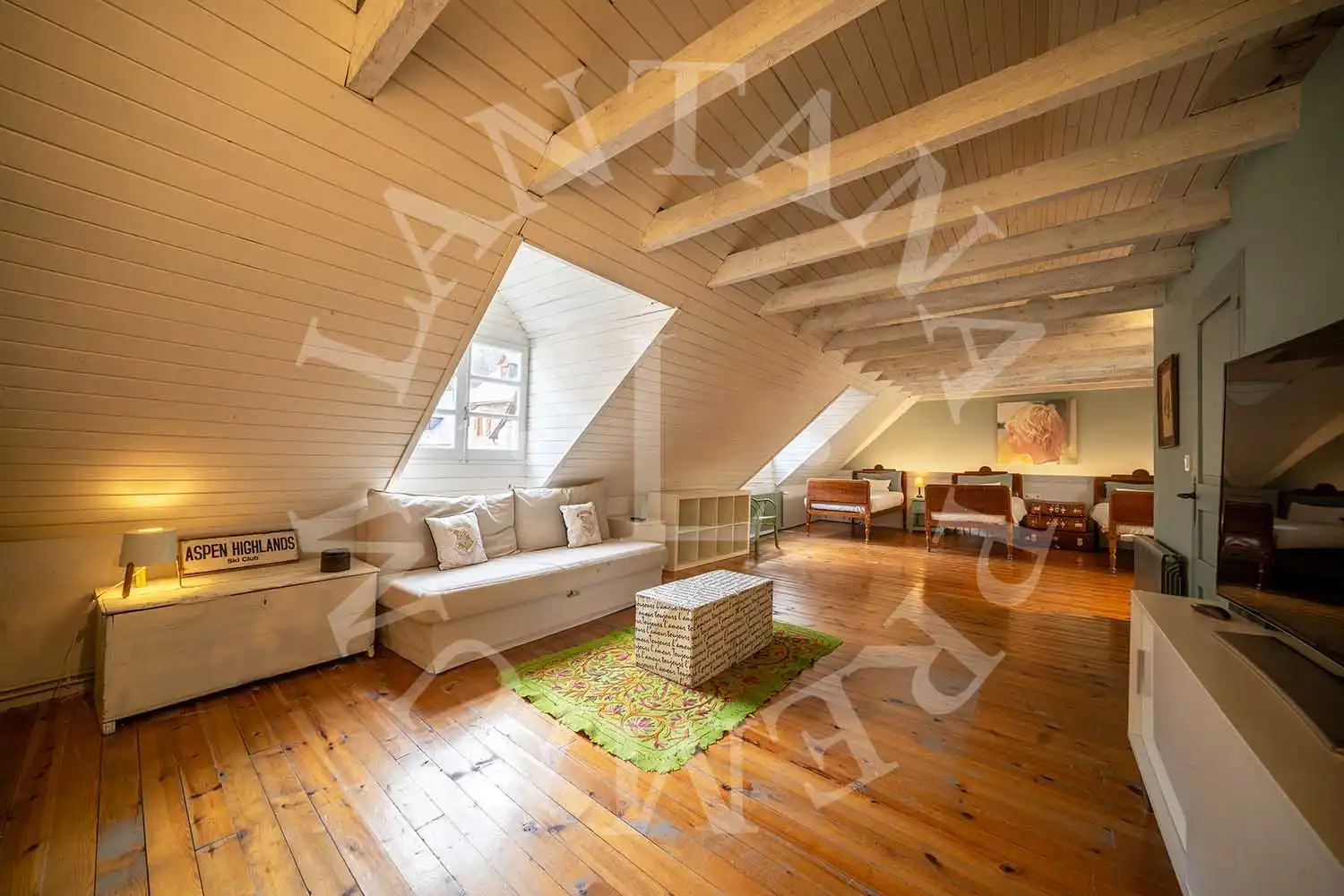 Sala de estar de Finca rústica en venta en Vielha e Mijaran con Calefacción, Jardín privado y Parquet