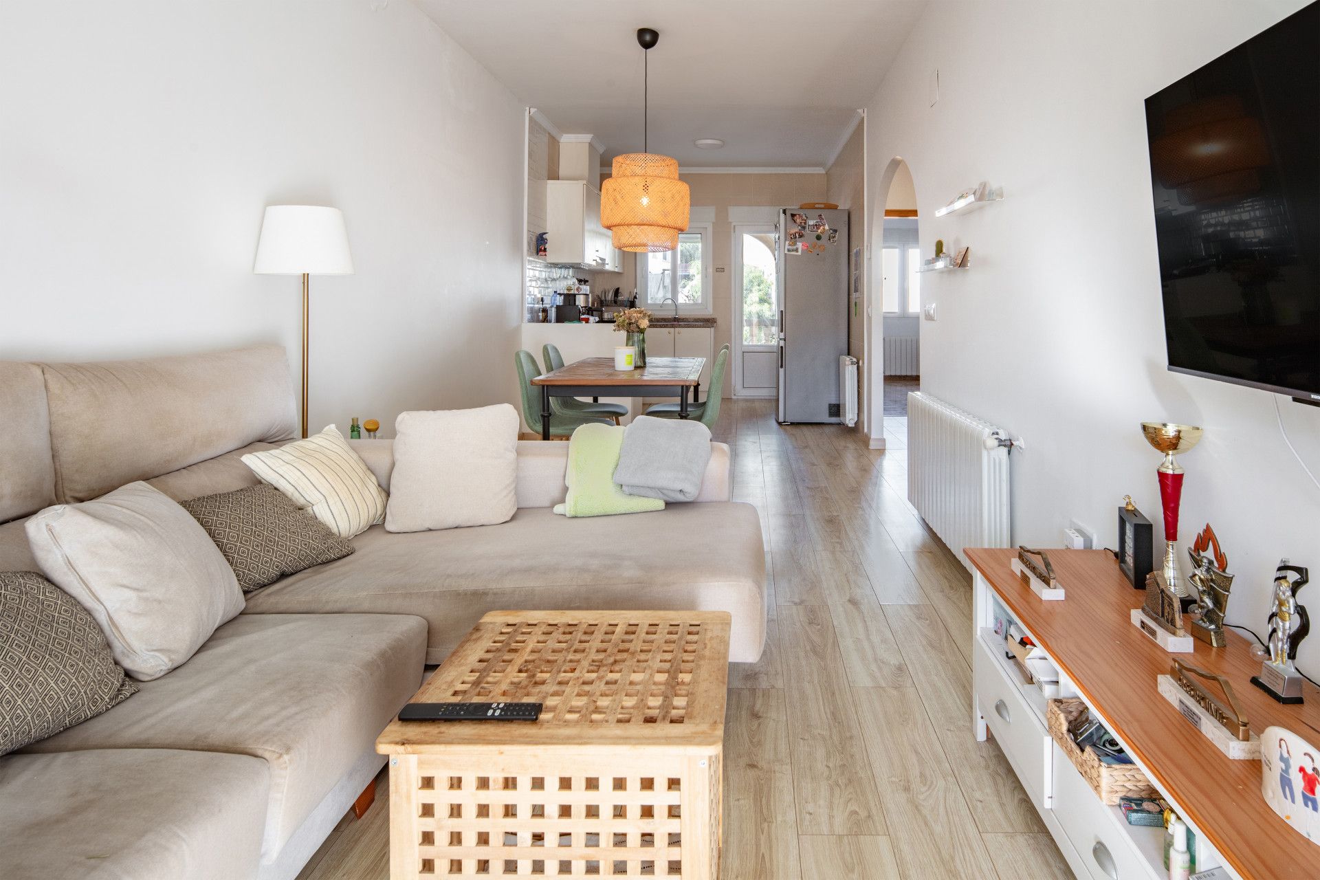 Sala de estar de Apartamento en venta en Benitachell / El Poble Nou de Benitatxell con Calefacción, Jardín privado y Terraza