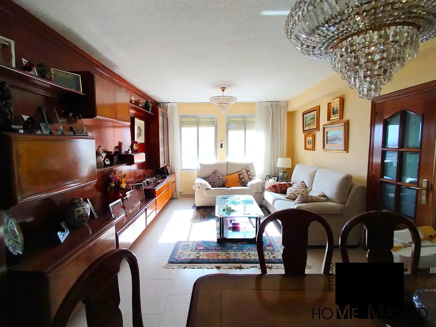 Living room of Flat for sale in  Madrid Capital  with Heating and Storage room