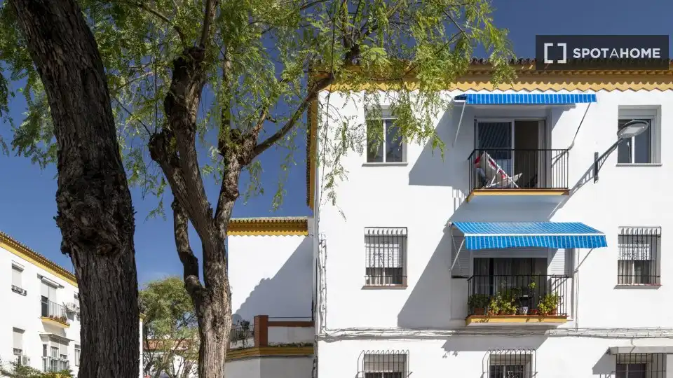 Vista exterior de Apartament per a compartir en Sevilla amb Aire condicionat, Terrassa i Moblat
