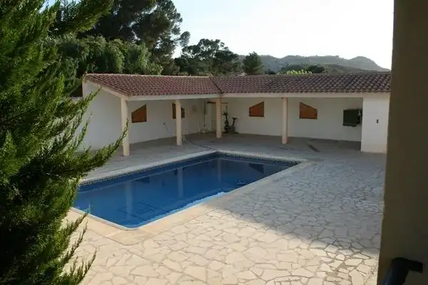 Swimming pool of Houses for sale in Lorca  with Air Conditioner, Storage room and Furnished