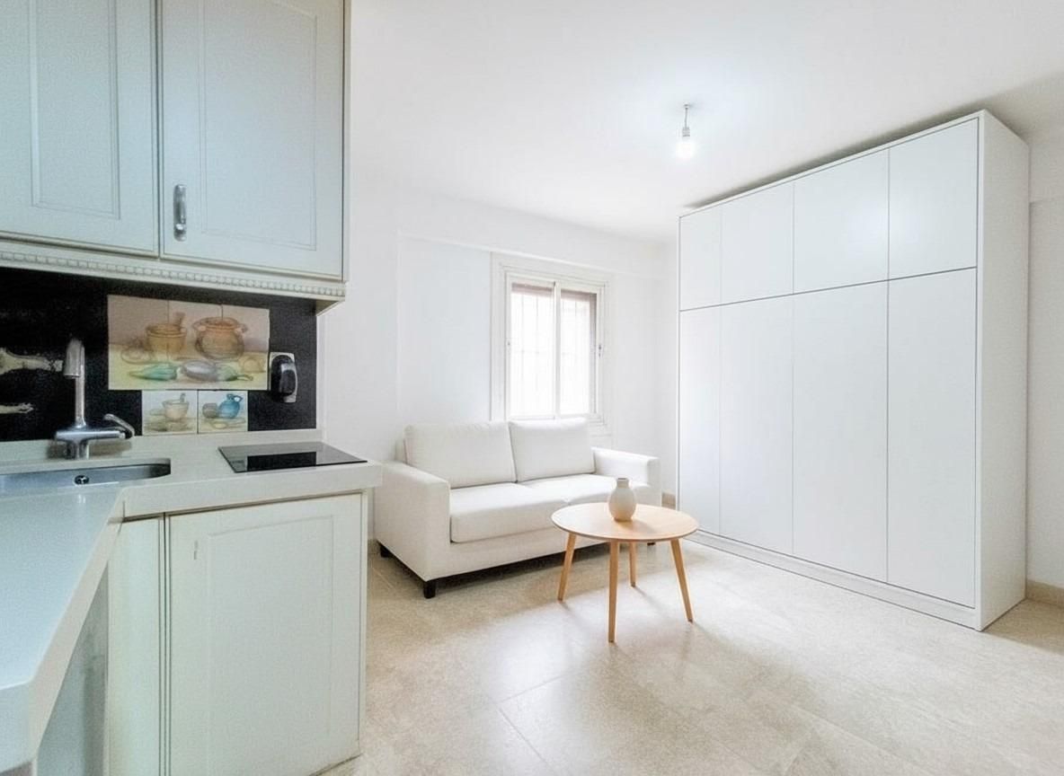 Sala de estar de Estudio en venta en  Madrid Capital con Aire acondicionado y Calefacción