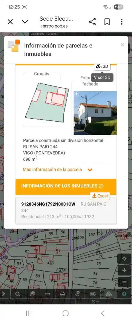 Aparcament de Casa o xalet en venda en Vigo  amb Jardí privat, Parquet i Moblat