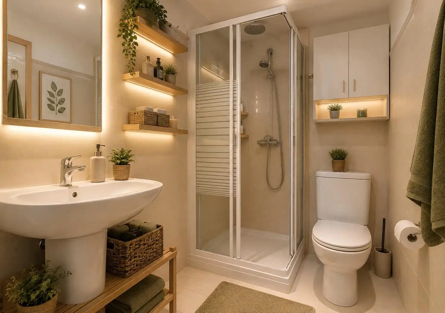 Bathroom of Apartments for sale in Boiro  with Furnished and Balcony