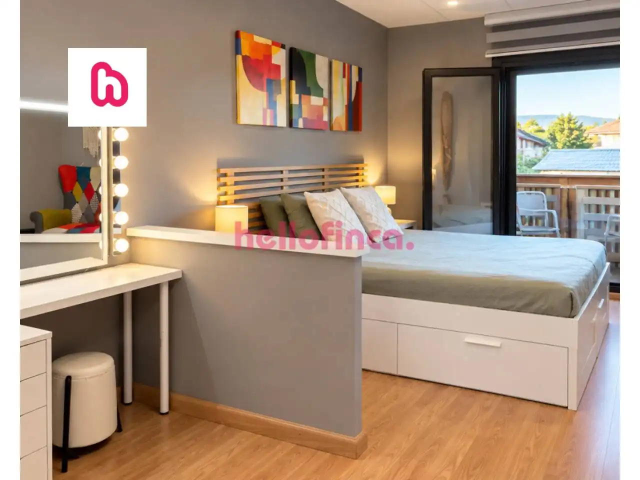 Bedroom of Flat for sale in Terrassa  with Air Conditioner, Heating and Parquet flooring