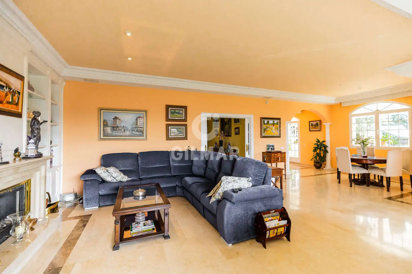 Living room of Houses for sale in Collado Villalba  with Heating, Private garden and Swimming Pool