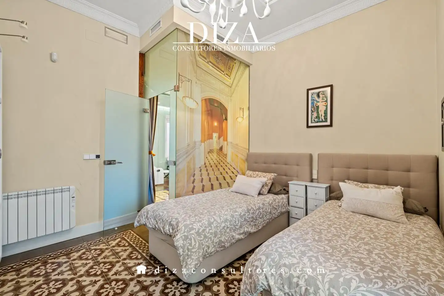 Habitación de Piso de alquiler en Madrid con Aire acondicionado, Calefacción y Amueblado
