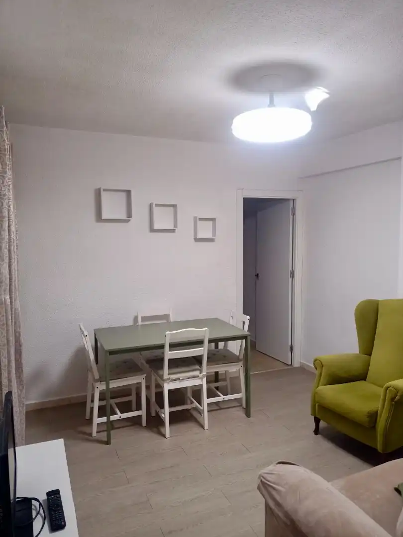 Dining room of Flat for rent in Granada  with Parquet flooring, Terrace and Furnished