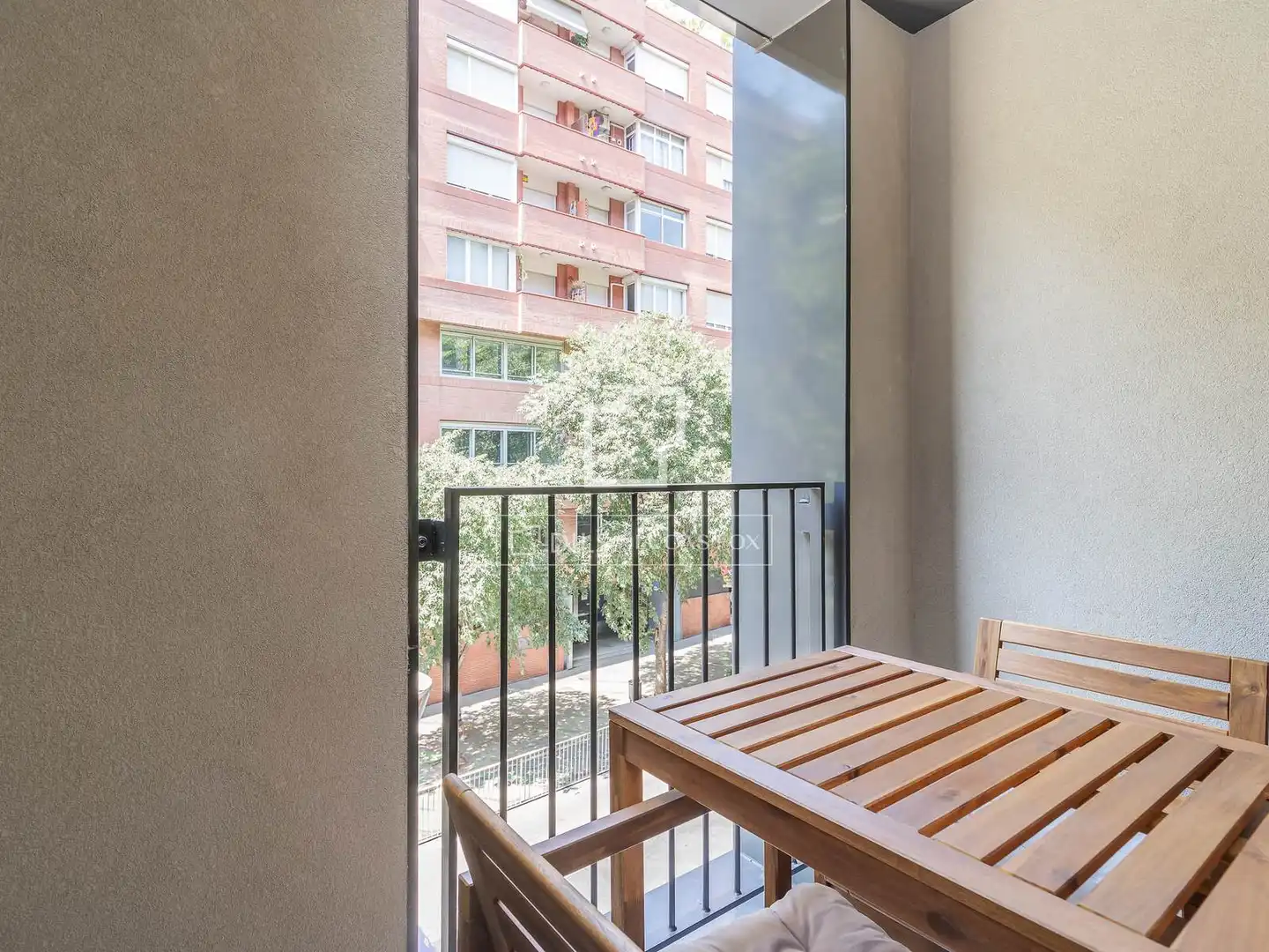 Balcony of Flat for rent in Barcelona  with Air Conditioner, Parquet flooring and Furnished