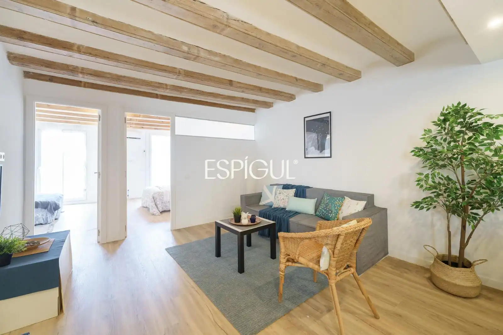 Sala d'estar de Pis en venda en Barcelona amb Aire condicionat, Calefacció i Terrassa