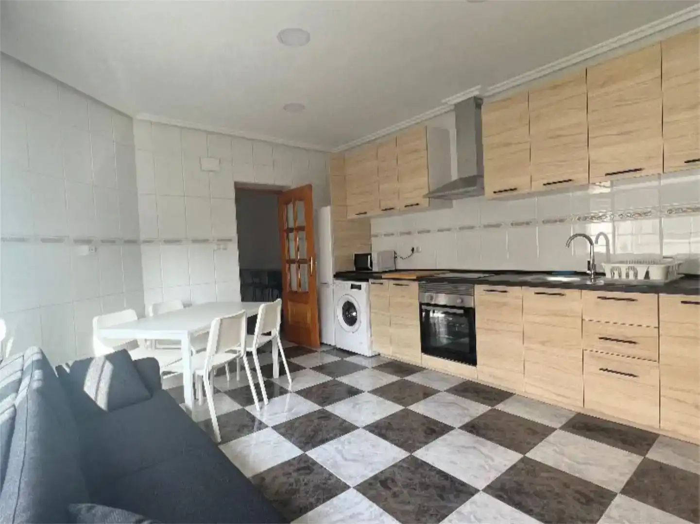 Kitchen of Flat for share in Murcia  with Air Conditioner, Furnished and Balcony