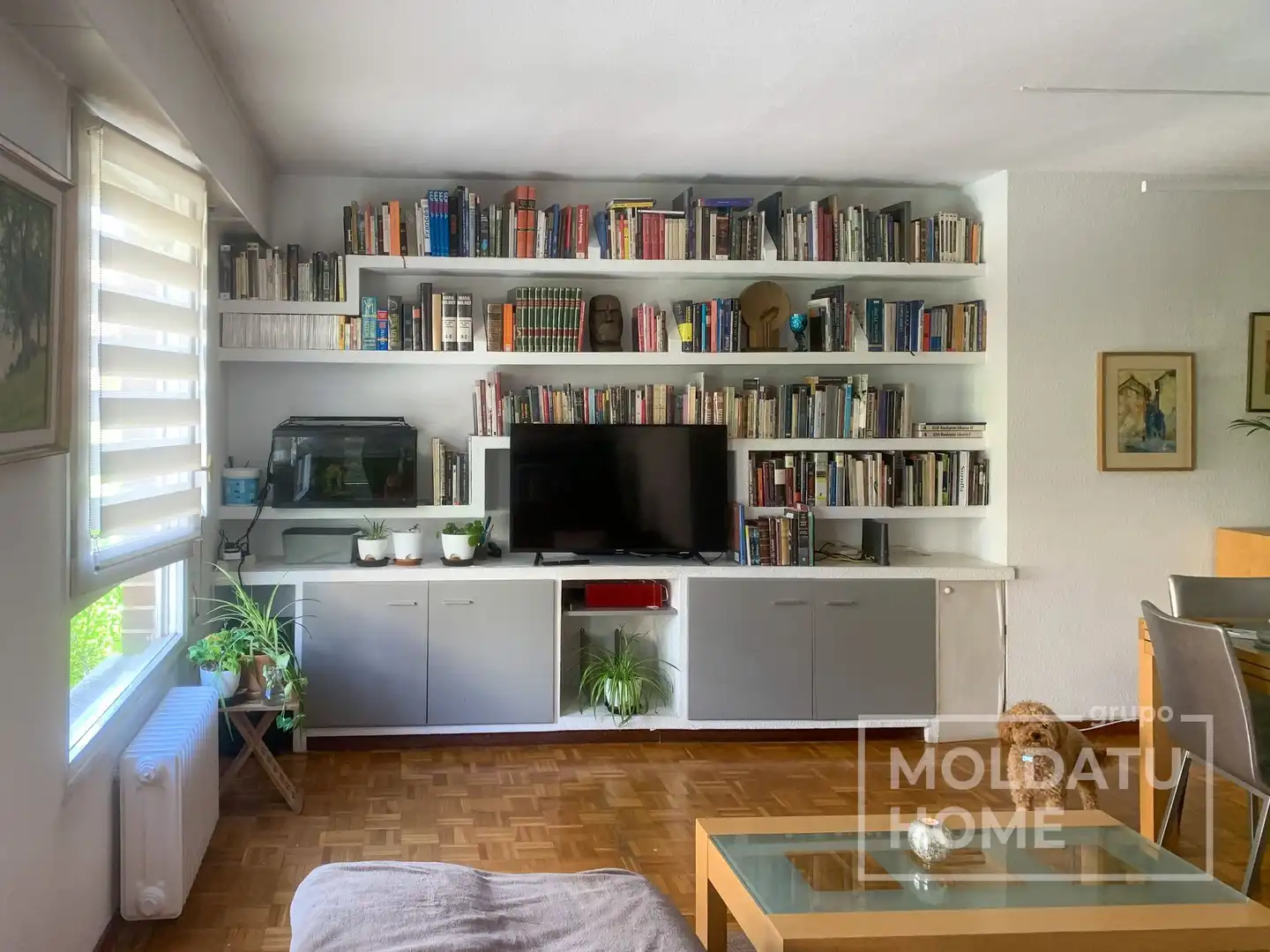 Sala d'estar de Pis de lloguer en  Pamplona / Iruña amb Calefacció i Moblat