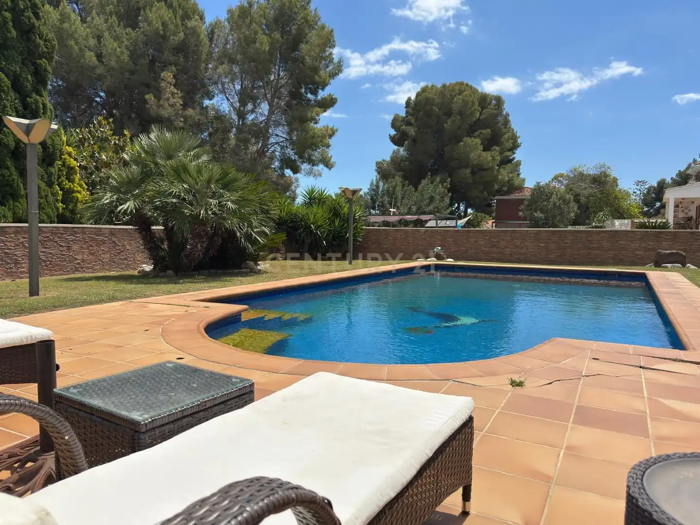 Swimming pool of Houses for sale in Cunit  with Air Conditioner