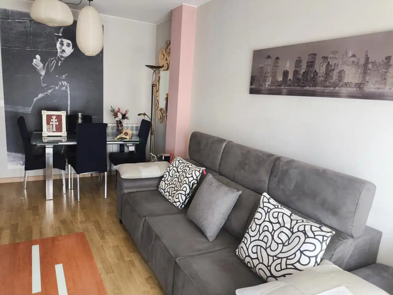 Sala de estar de Piso en venta en Cuarte de Huerva con Aire acondicionado, Calefacción y Terraza