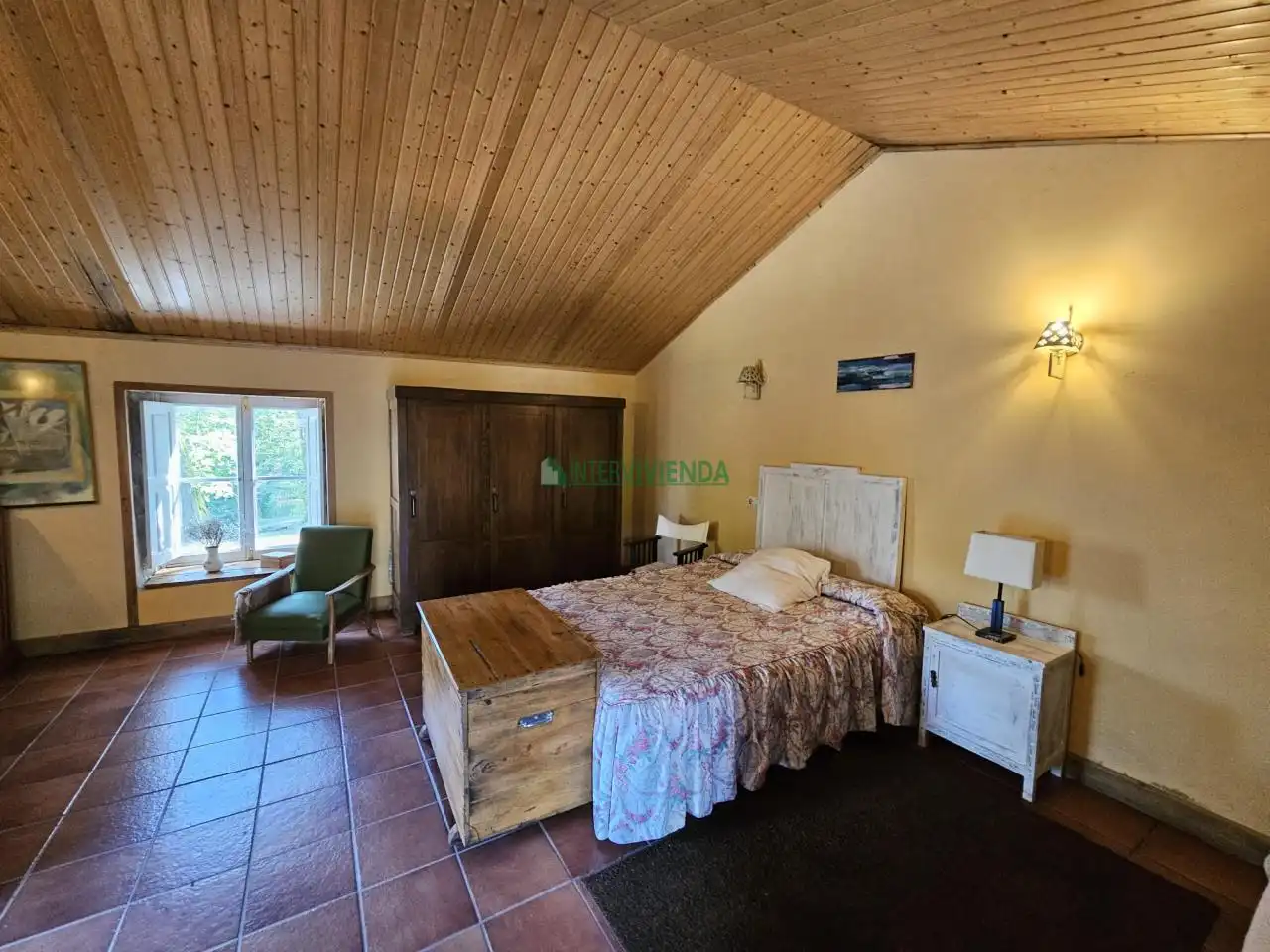 Habitación de Finca rústica en venta en A Cañiza   con Calefacción, Jardín privado y Terraza
