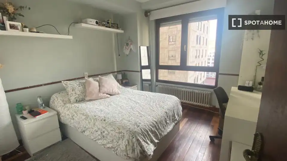 Habitación de Piso de alquiler en Bilbao  con Aire acondicionado, Calefacción y Amueblado