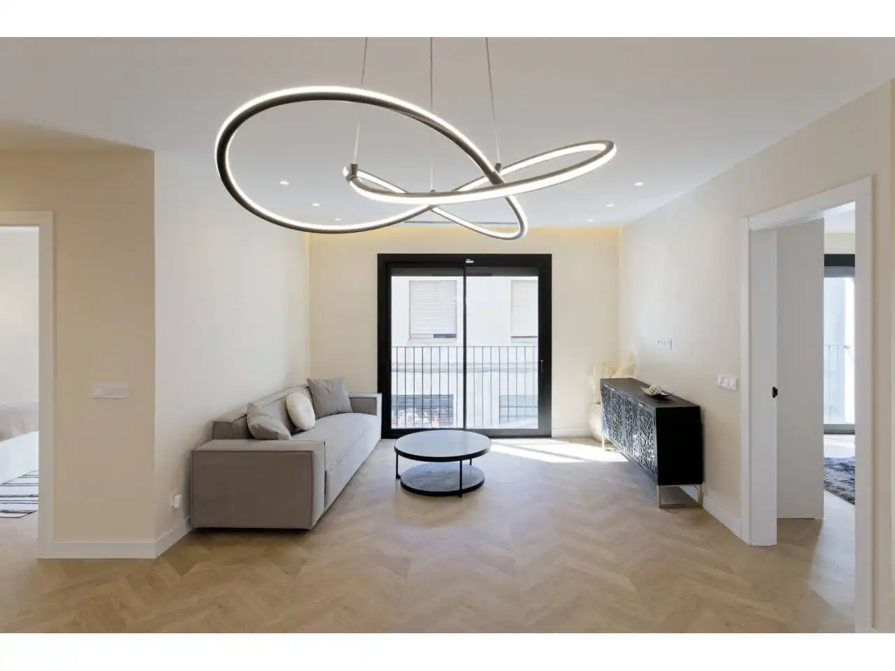 Sala d'estar de Apartament en venda en Barcelona amb Aire condicionat, Calefacció i Parquet