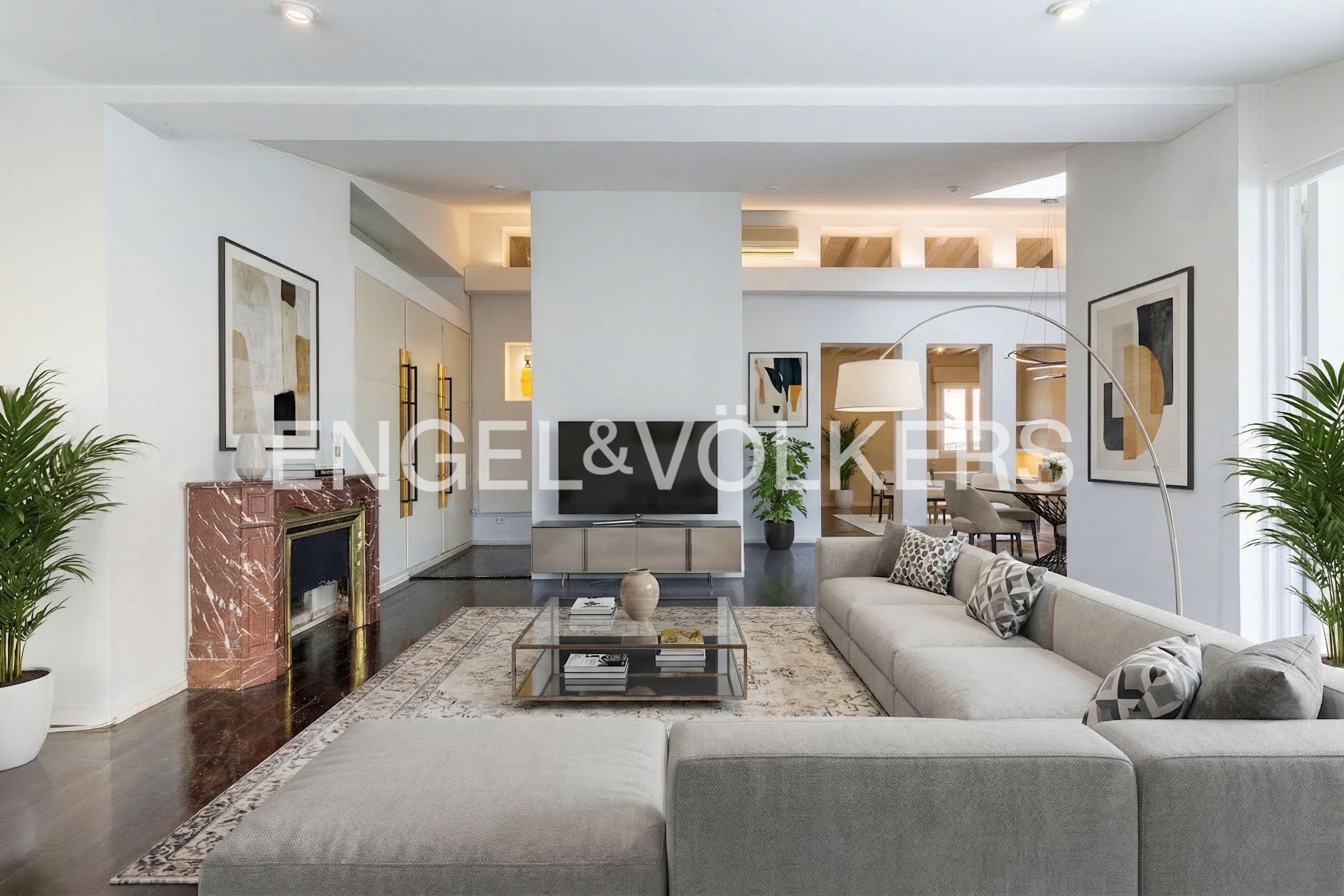 Sala de estar de Ático en venta en  Madrid Capital con Aire acondicionado y Calefacción