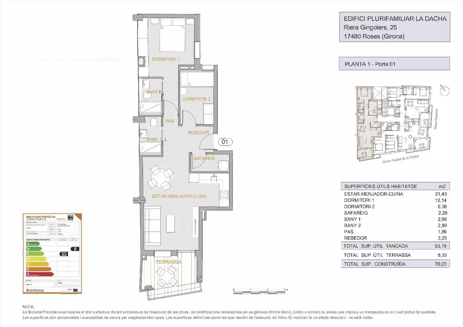 Wohnung mit Aufzug zum Verkauf in Riera Ginjolers 25, imagen 37