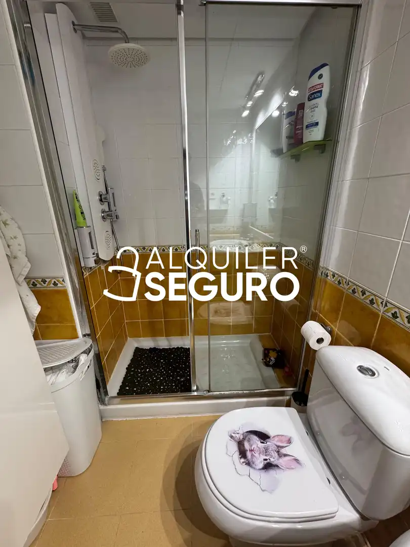 Bany de Pis de lloguer en Málaga amb Aire condicionat, Terrassa i Piscina