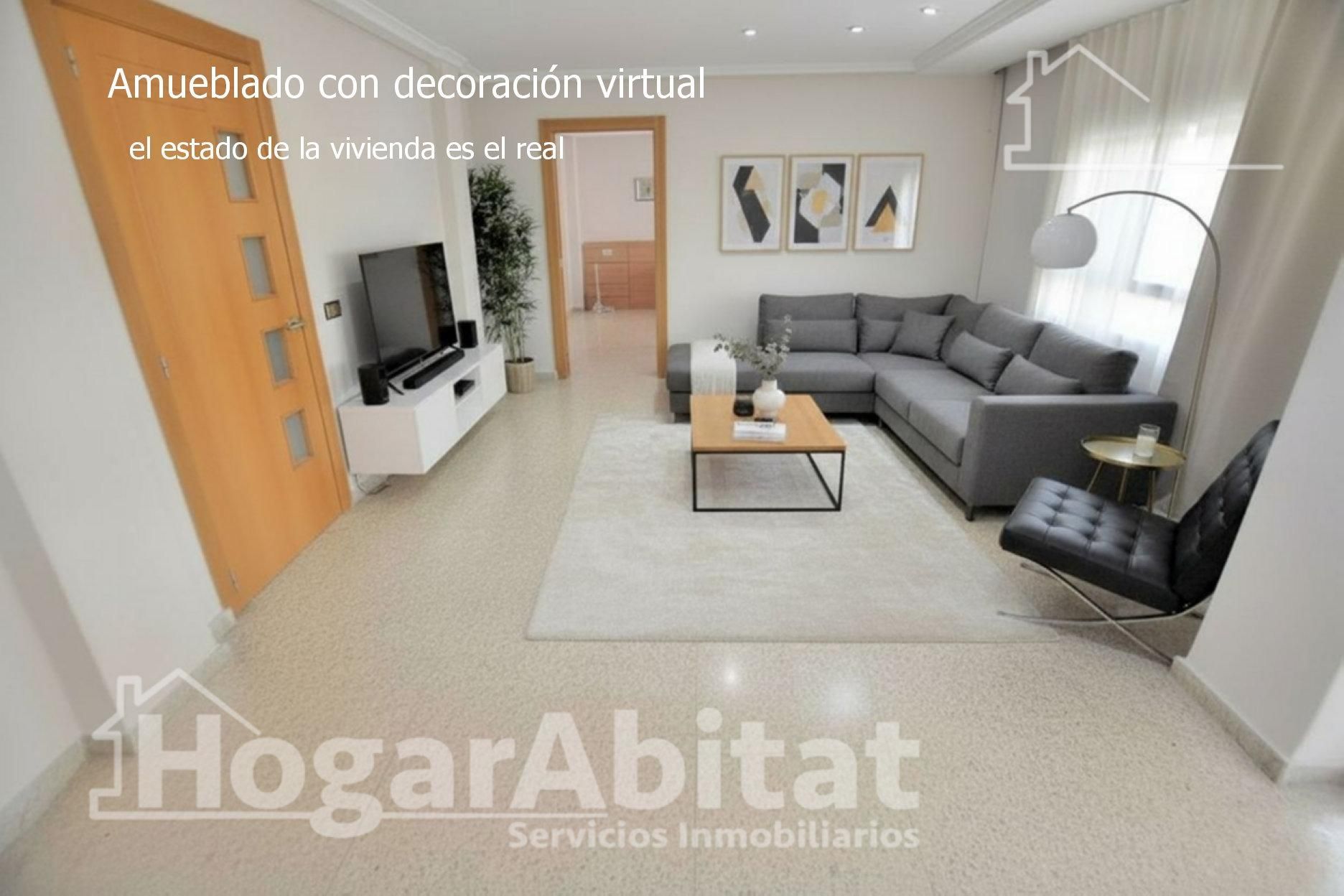 Sala d'estar de Pis en venda en  Valencia Capital amb Aire condicionat i Balcó