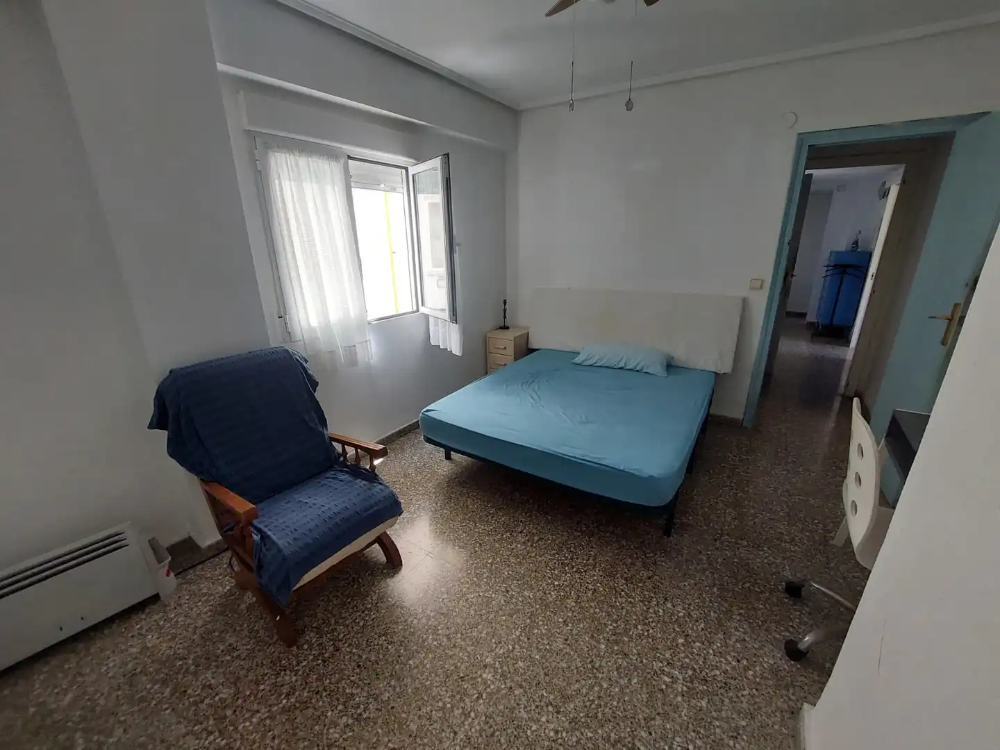 Bedroom of Flat for sale in Valencia  with Air Conditioner, Terrace and Furnished